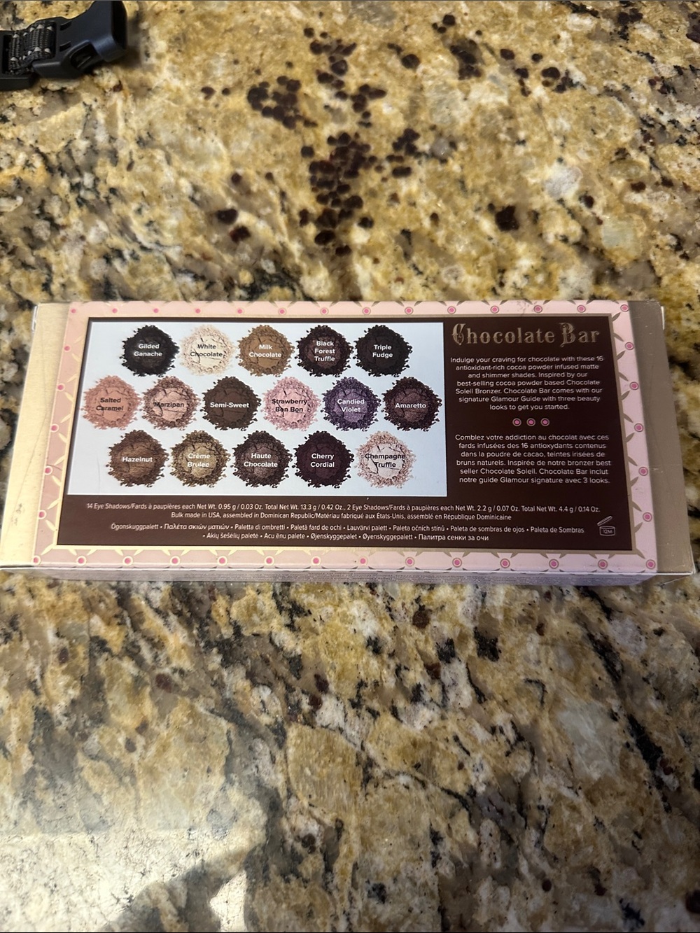 Too Faced Chocolate Bar Eyeshadow Palette - Light Pink Packaging - Picture 2 of 3